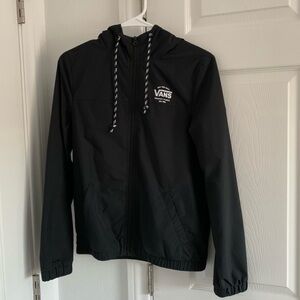Vans Black Windbreaker Jacket XS